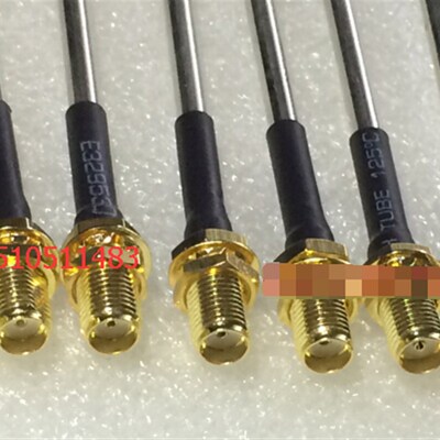 射频SMA-KKY半钢RG402微波馈线 SMA双母直通带固定50欧姆半钢跳线