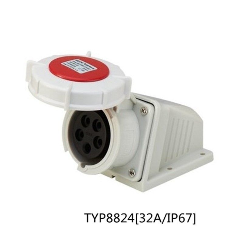 正品WEIPU 威浦 工业插头 工业插座TYP8824 32A5芯 IP67 插座