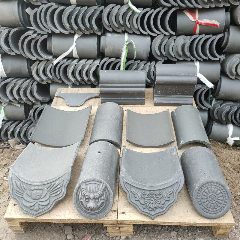 新品小青瓦瓦片古建瓦仿古青瓦徽派马头墙瓦脊瓦老瓦片灰瓦小瓦片