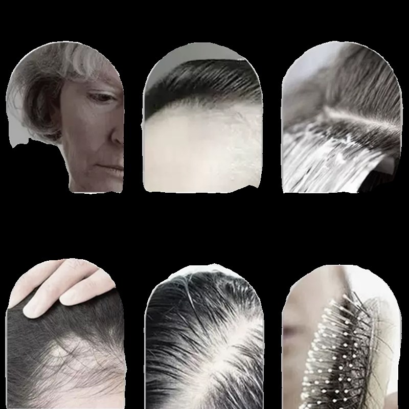 假发短卷发妈妈款全真发自然全头套中老年女士假发真人发小卷短发