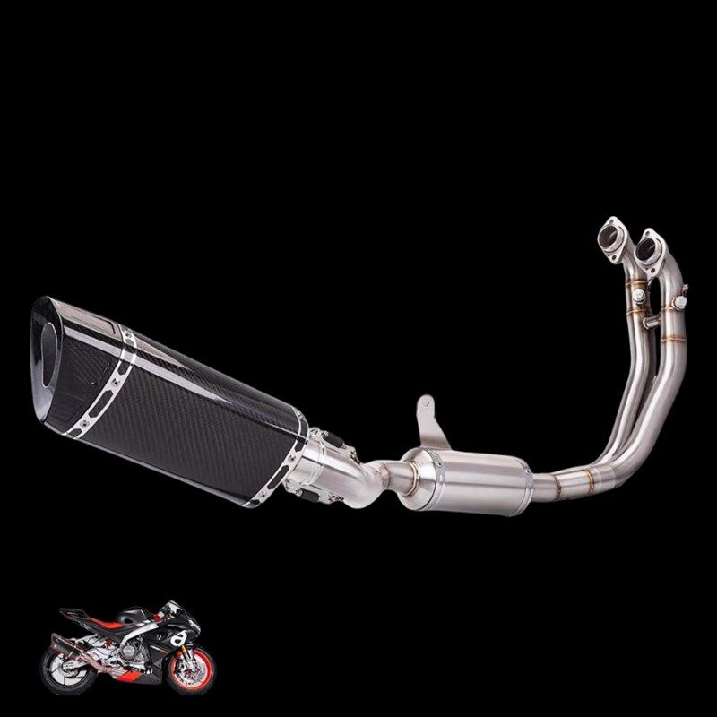适用于阿普利亚RS660 RSV4改装排气管天蝎吉村钛合金中尾段消音器