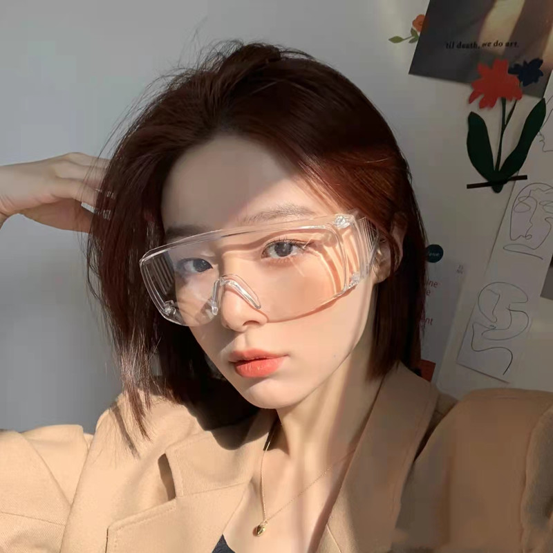 护目镜骑行防风眼镜女士防护装备防疫防雾防飞沫防尘挡风沙护目镜