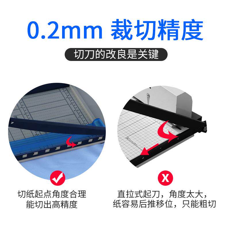 沛瑞手动A4切纸机办公室用裁纸器小型桌面照片切纸机裁剪刀裁纸设