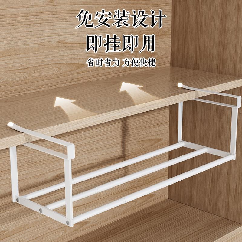 鞋架家用可伸缩鞋柜分层隔板鞋托下挂篮易安装置物架整理鞋子托架