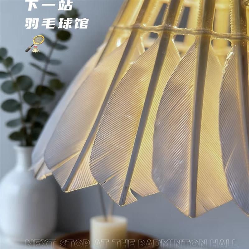 羽毛球小台灯小夜灯手工花灯高颜值创意氛围灯可爱ins礼物