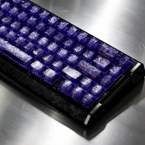 紫透锻碳纹PC雾透原厂键帽