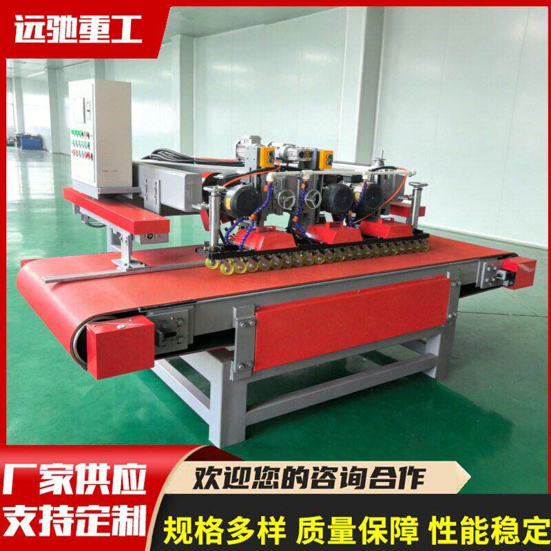 全自动三刀数控瓷砖切割机 大理石地板修边设备 台式瓷砖切割机