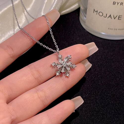 剧本杀同款雪花可旋转项链青白沈青伴手礼生日惊喜送女友小饰品