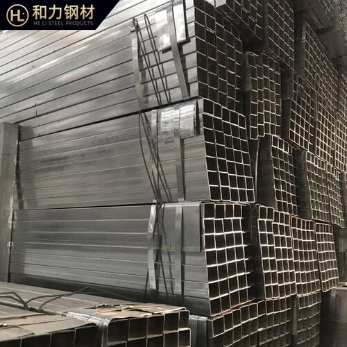 热镀锌方管空心方管100*100方管黑方钢方通Q235扁管矩形管