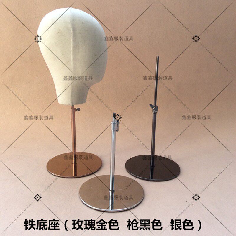 模特道具 假人头 帽子假发展示男女儿童模特头支架头模 可插针
