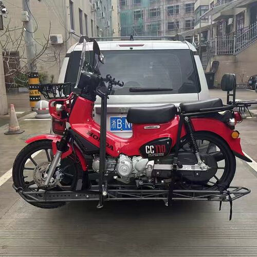 后挂式摩托车拖架轻峰 幼兽110华洋T4儿童小型越野摩托车车尾背架