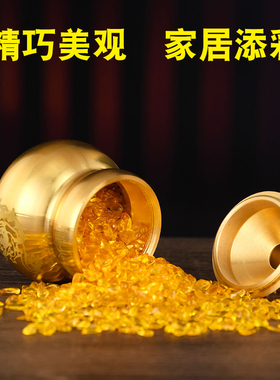 避火龙瓶子厨房西北角铜避火龙瓶铜葫芦摆件乾位火烧天门家居摆件