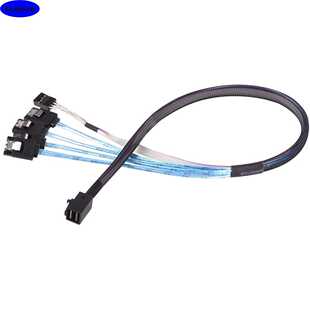 8643转4X MINI SAS 7P带侧载Sindband母服务器机内高速连 SATA
