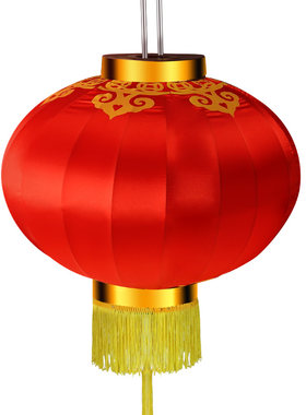 大红灯笼2021新年无字灯笼绸缎布料公司商场家装工装阳台过道装饰