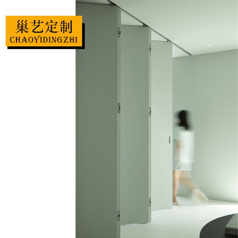 现代简约实木折叠门卧室房间门阳台厨房隔断门客厅屏风折叠推拉门