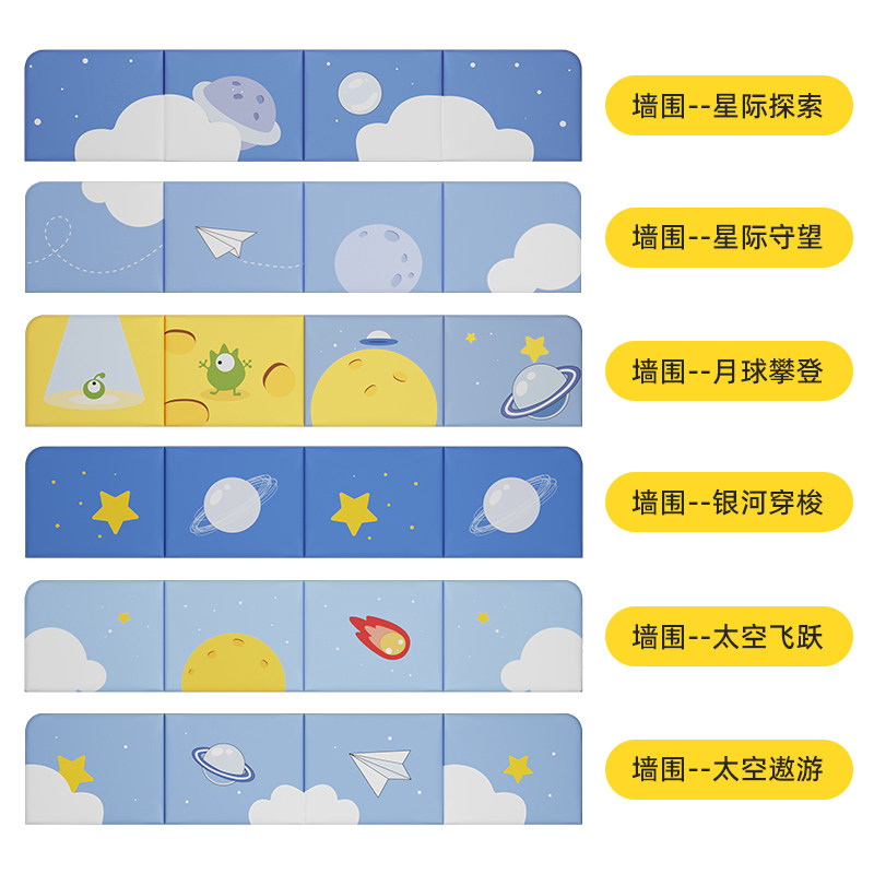 儿童卡通床头靠背靠垫板榻榻米防撞壁贴床围墙贴墙面防撞软包自粘