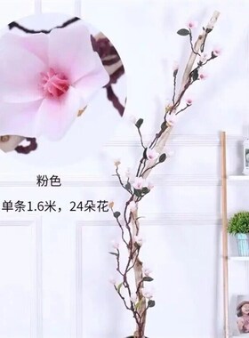 仿真藤蔓藤条玉兰花花条婚庆植物花藤挂墙树藤塑料腾管道橱窗装饰