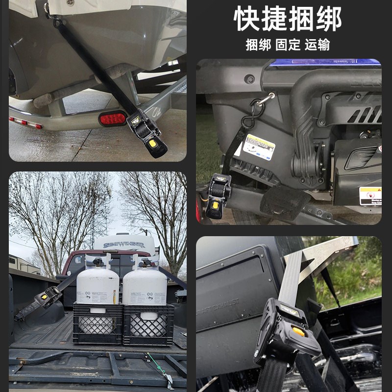 2英寸自动回收拉紧器越野车自驾固定货车紧固带拉紧器摩托车绑带