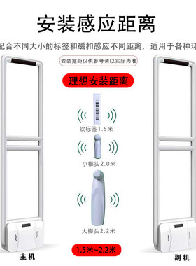 超市防盗感应门服装店声磁系统报警器母婴商品超宽AM安全检测门禁