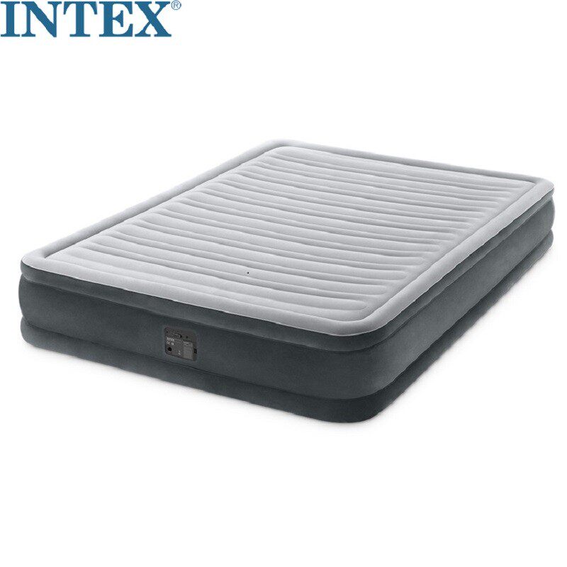 INTEX内置电泵卧室双人加高充气床铺单人加厚气垫床折叠旅行床垫