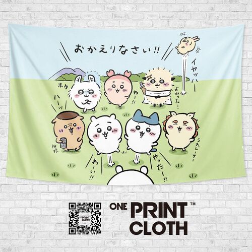 Chiikawa吉伊卡哇海报可爱周边创意卧室墙壁装饰背景布挂毯挂布