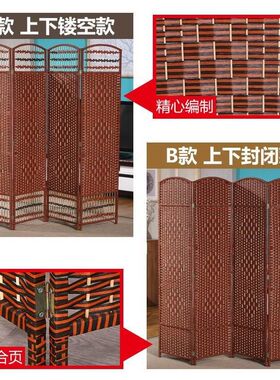 落地隔断桌可推拉卫生间隔断帘防水屏风折叠出租房门厅拉帘屏风布