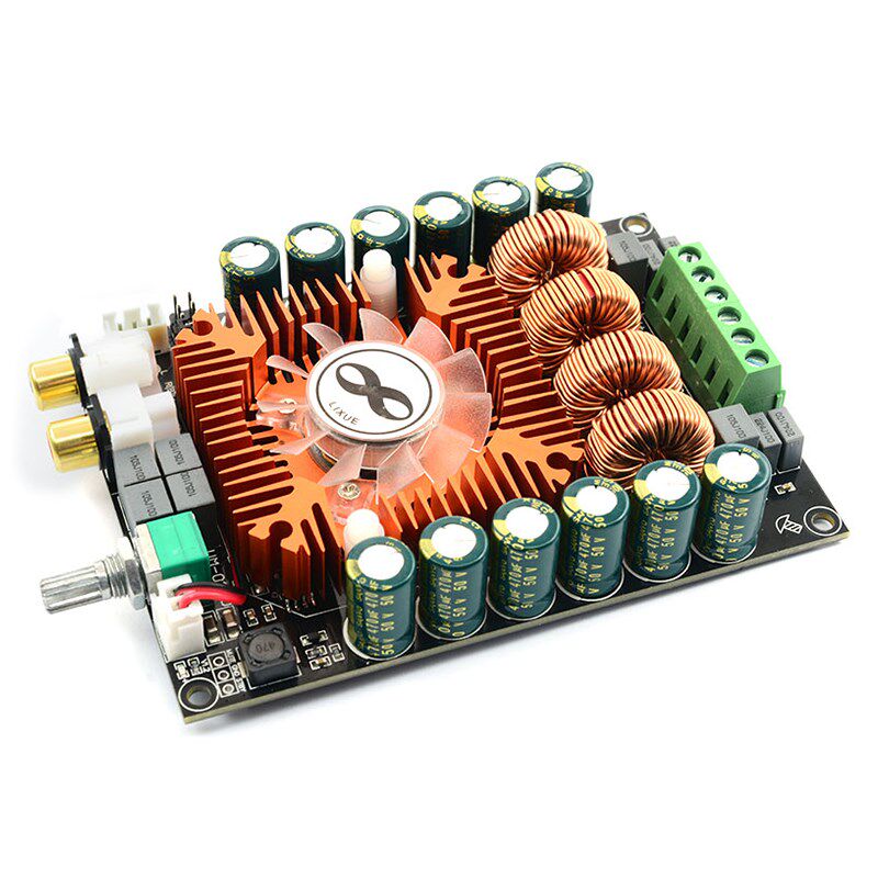 TDA7498E数字功放板大功率车载双声道模块音响发烧专业新款12V24V