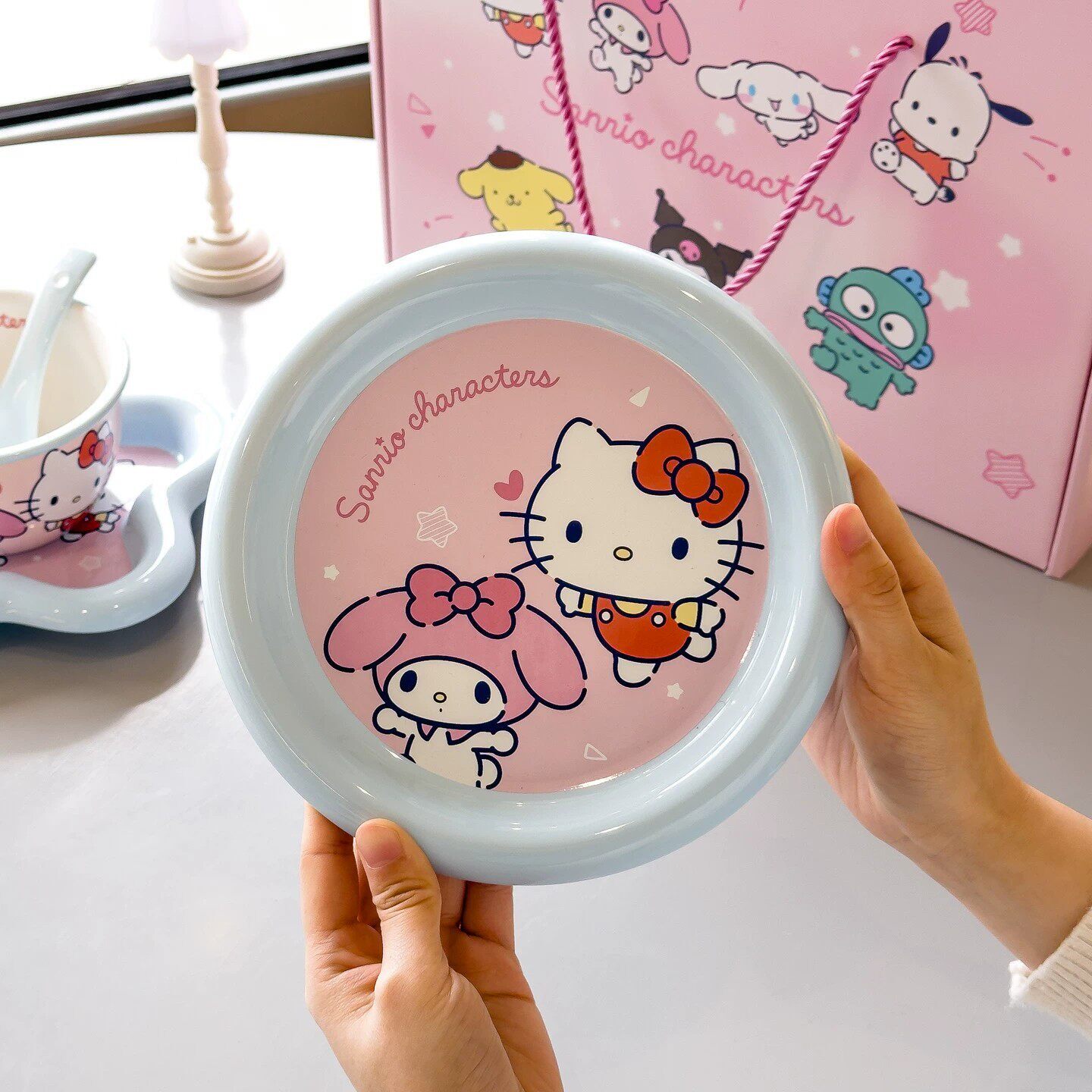 三丽鸥联名可爱陶瓷餐具套装礼盒