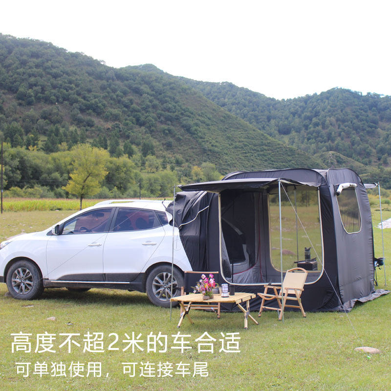 车尾帐篷suv天幕延伸户外车载侧边露营侧帐车边全自动快速打开