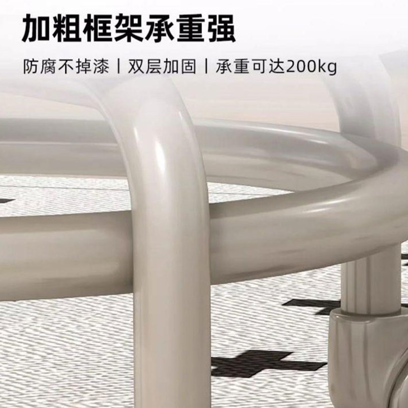 万向轮小凳子结实耐用带轮移动板凳客厅茶几圆凳靠背椅家用换鞋凳