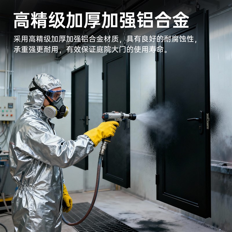 铝合金庭院门户外别墅庭院大门电动花园入户门铝艺围墙单开院子门
