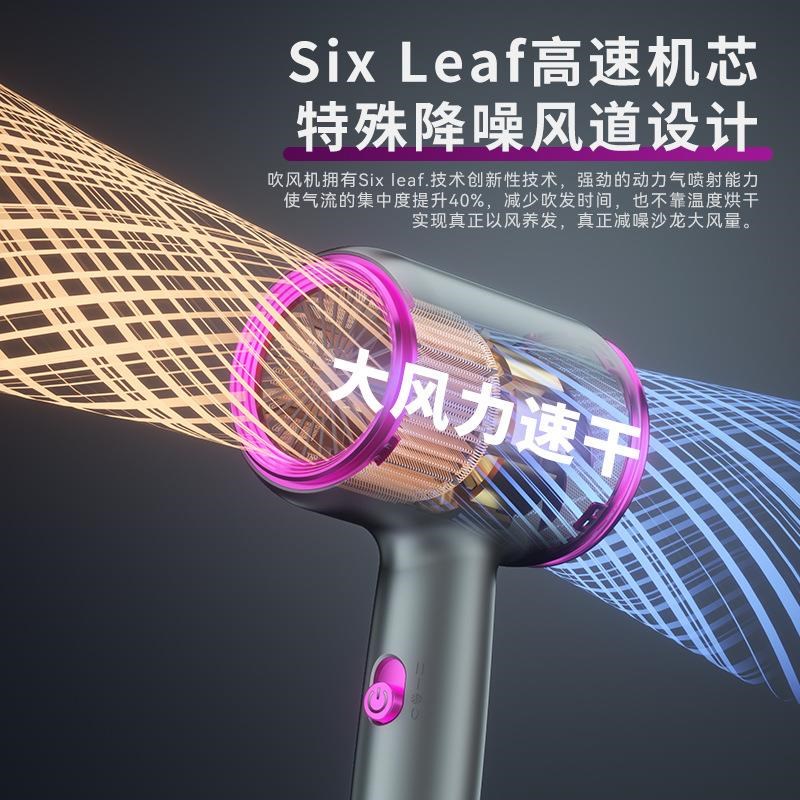 家用大功率负离子电吹风机理发店发廊蓝光护发静音筒冷热静音吹风
