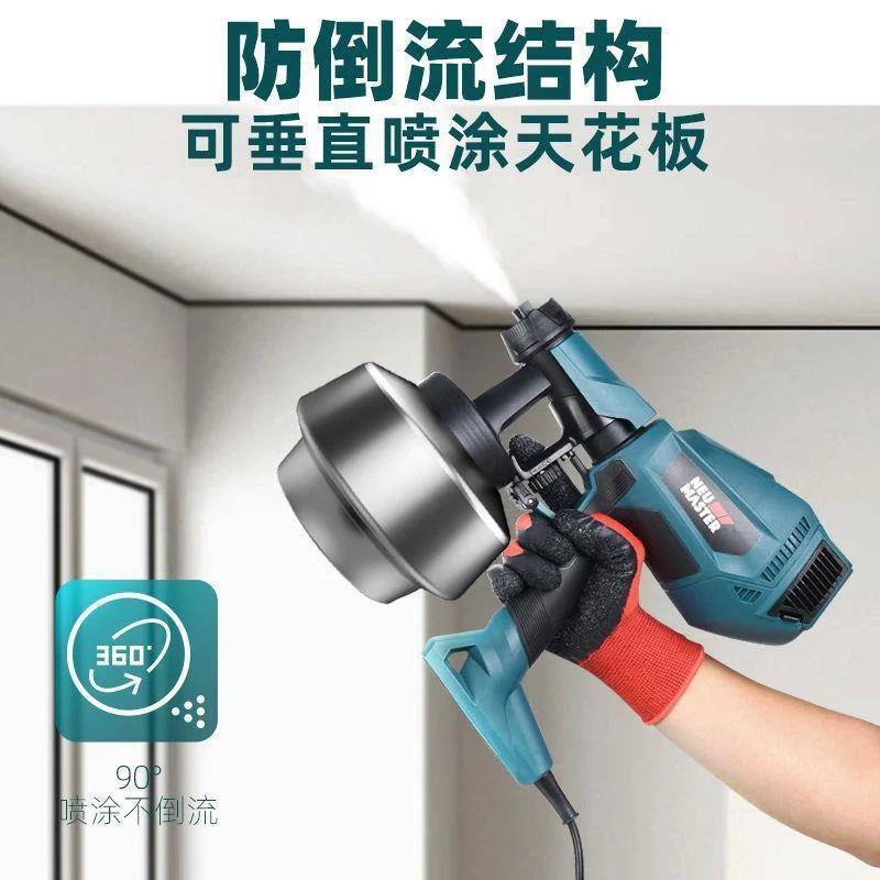 电动喷漆枪乳胶漆油漆喷涂工具家用小型喷枪手持喷涂机大功率插电