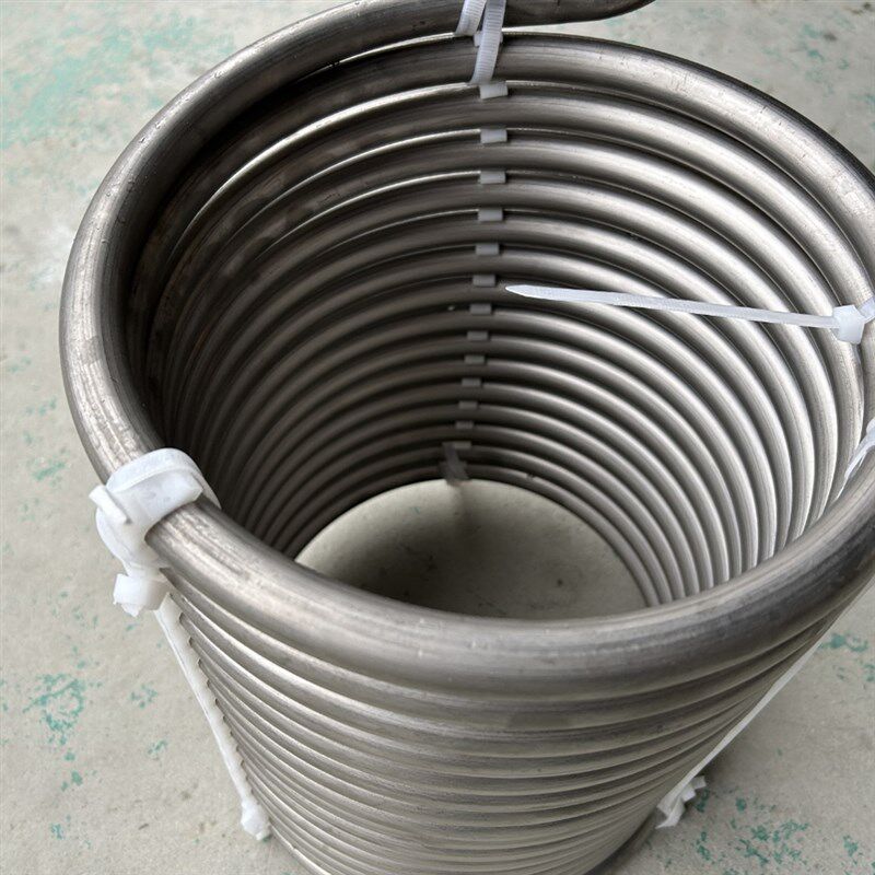 纯钛盘管换热器钛管蒸发器鱼池冷水机制冷机鱼缸海鲜工业钛冷凝器