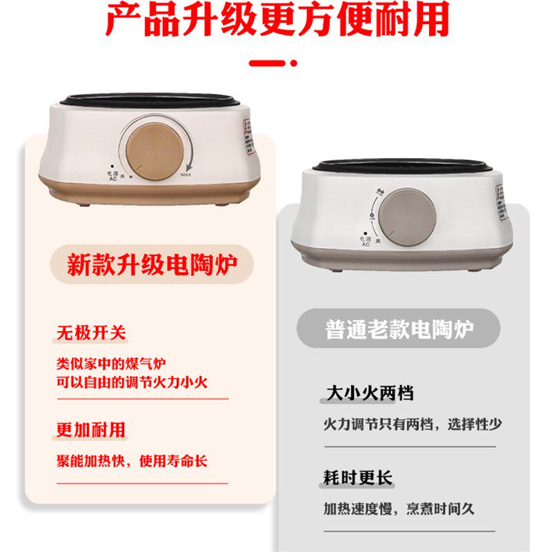 煮茶专用电陶炉煮茶炉家用烧水不挑壶围炉煮茶器泡花茶罐罐烤奶炉