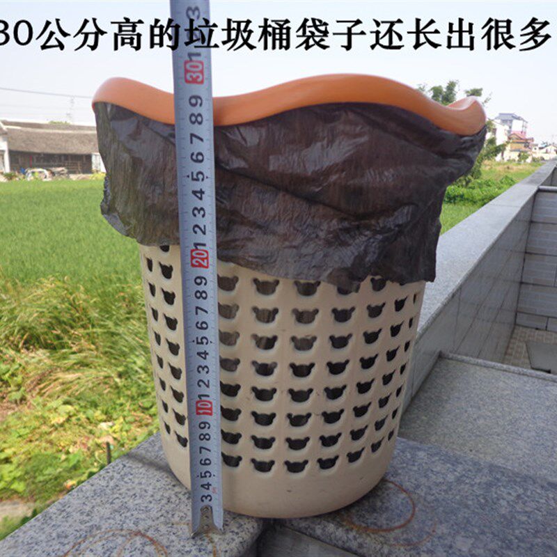 垃圾袋整箱50卷工厂特价冲量平口卷装中号加厚家用手提式塑料袋包 - 实物图
