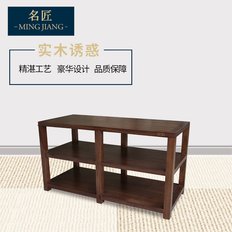 名匠 专业功放实木精双三层机柜 音响机架 设备器材机柜实木音响