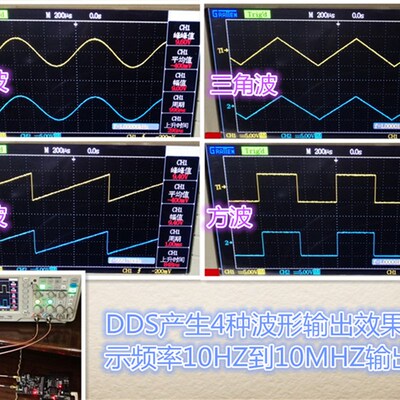 高速双通道14bit DA DDS AD9767 FPGA 信号发生器开发板