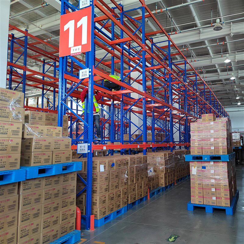 北京重型工业货架 加厚仓储横梁式货架 冷库用板材货架