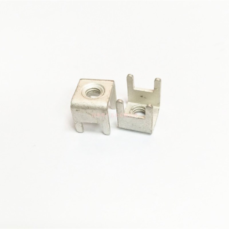 PCB-21A焊接端子M5接线端子柱对接五金端子连接器固定座四脚100只
