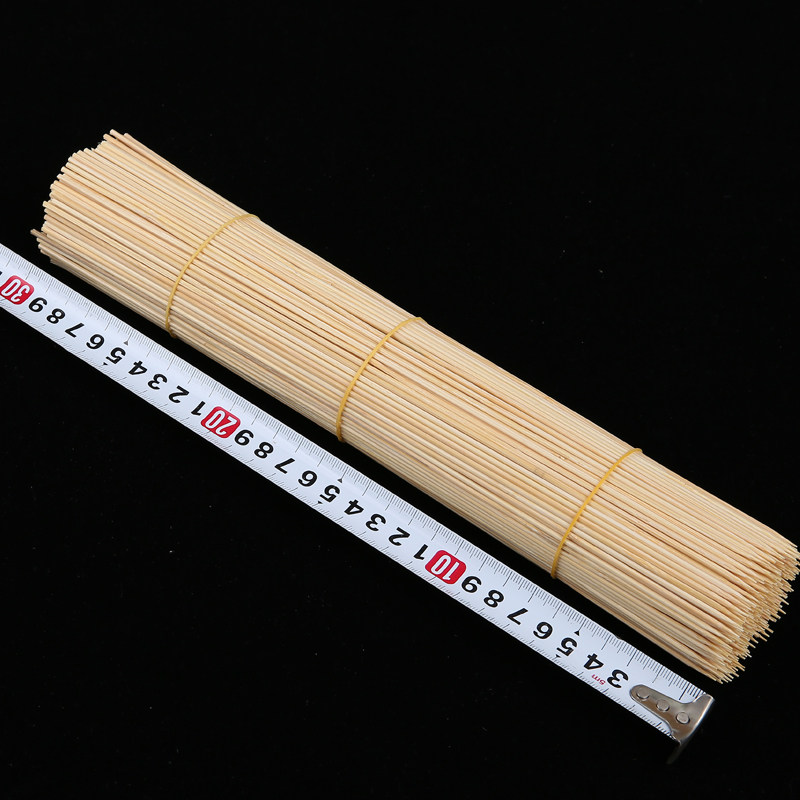 烧烤一次性竹签整箱2.0mm*30cm串串香小肉串炸烤肉鸭肠竹签子细签