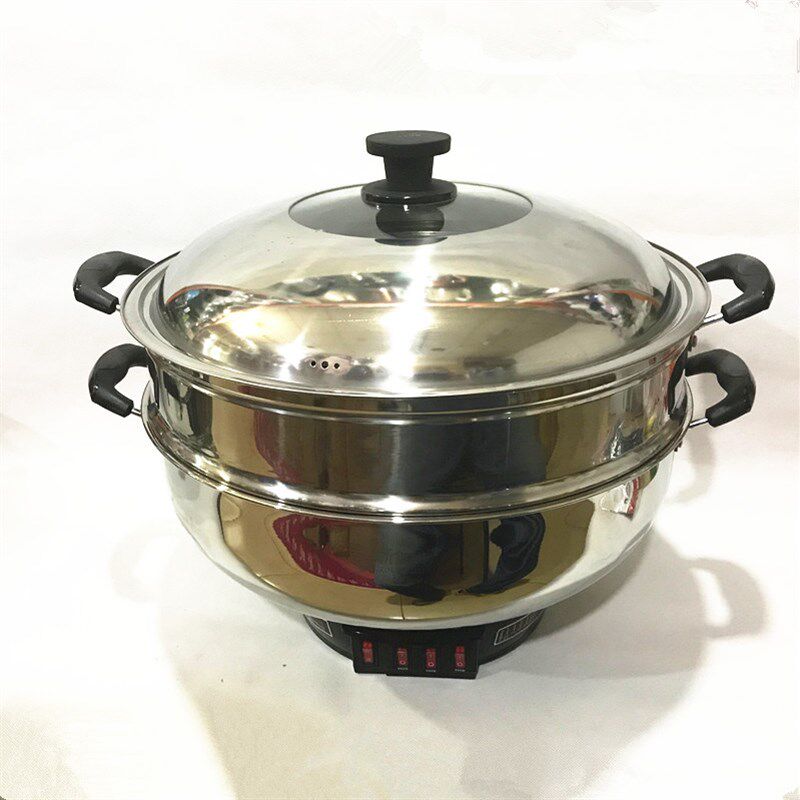 加厚 新食代不锈钢电热锅/电炒锅38cm/40cm电蒸锅24/26/30/32/34
