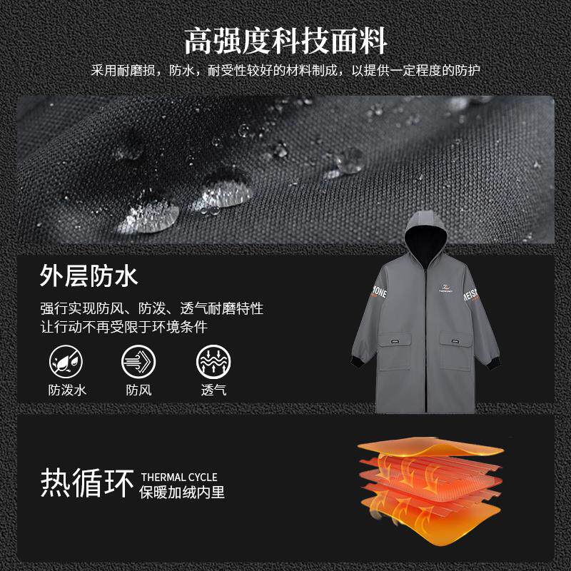 罩衣男款工作服定制大褂长袖秋冬季物流搬运工围裙加绒加厚外套女