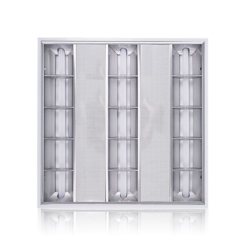 led格栅灯盘600x600T5支架灯石膏板吊顶灯嵌入式办公室灯日光灯管