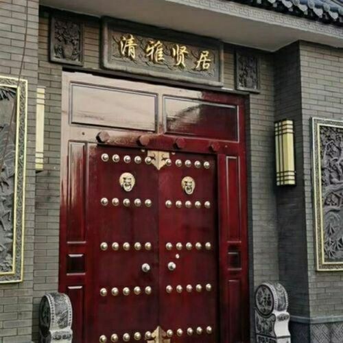 新中式潮流版仿古砖雕浮雕古建门楼牌匾中式门头仿古砖雕门匾字匾