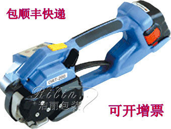 手提式电动打包机 ORT-200 DD160PET塑钢带免扣打包机世电池