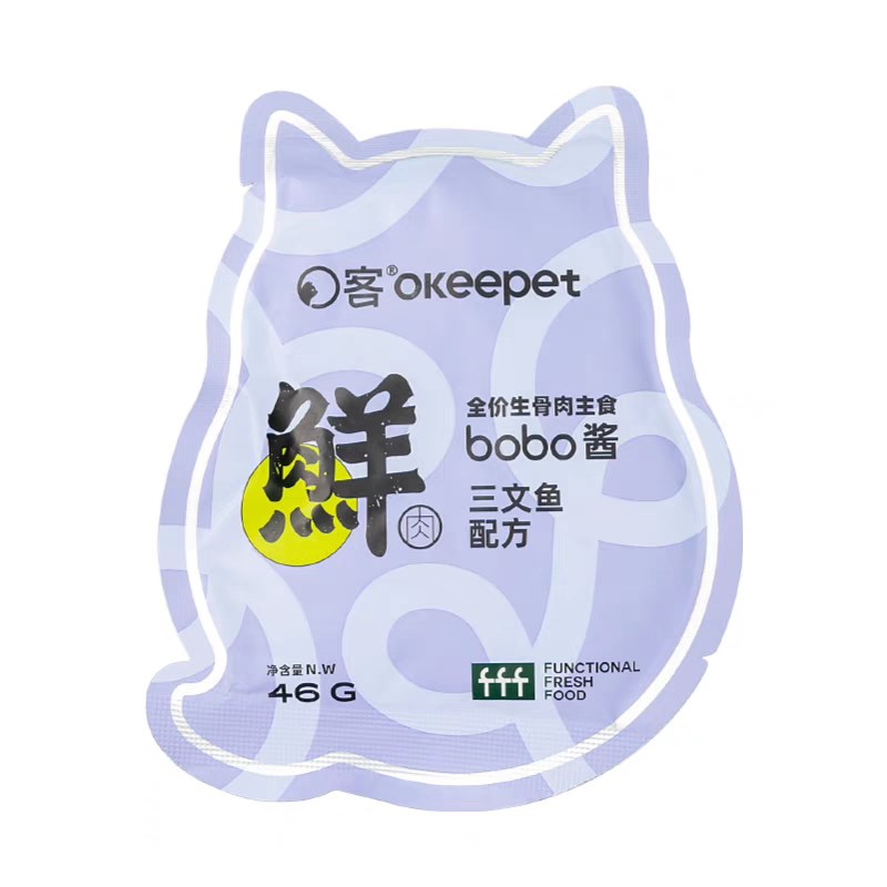 O客主食猫酱包全价生骨肉酱鹌鹑三文鱼鸵鸟成猫幼猫湿粮猫用