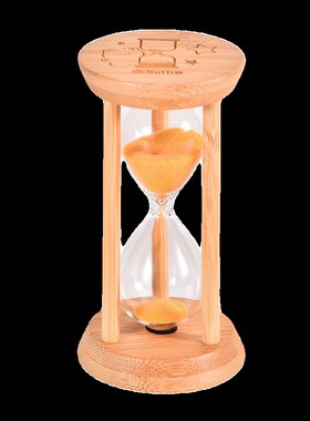 天然环保竹木沙漏计时器儿童防摔30分钟学生作业时间桌面装饰摆件