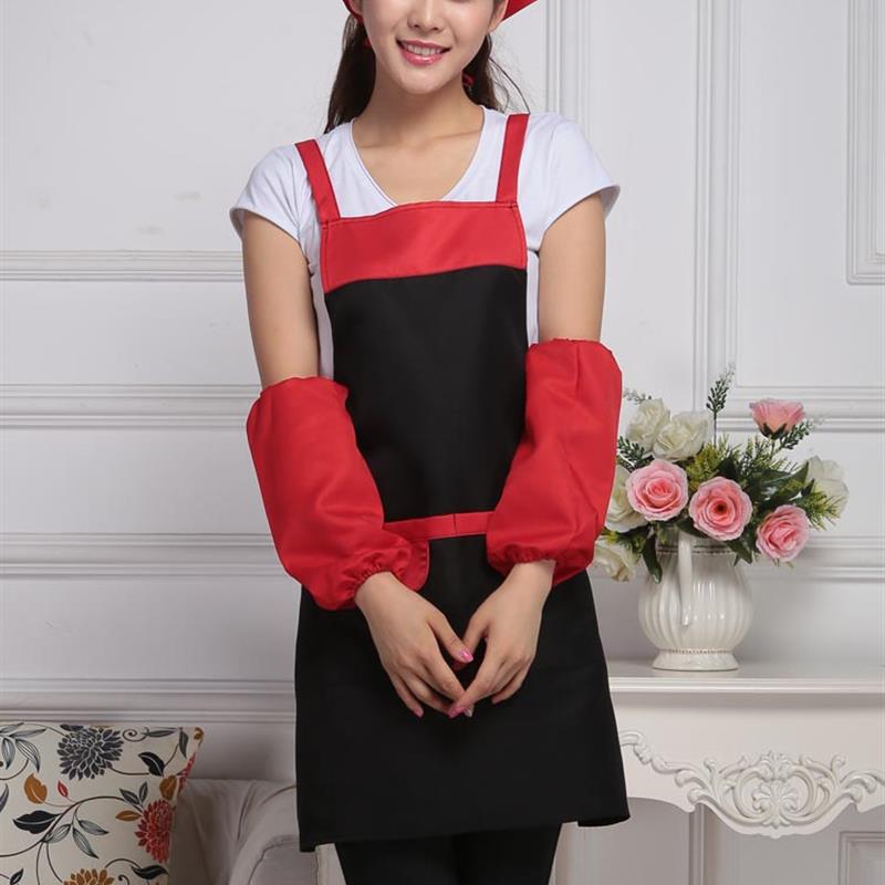 时尚围裙三件套定制印字酒吧餐厅厨房水果店服务员工作服定做logo