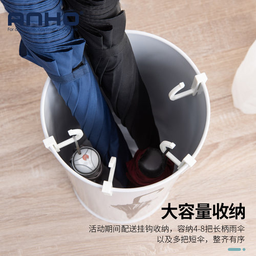 雨伞桶家用 酒店大堂门厅欧式铁艺创意落地式雨伞架子 放置收纳桶